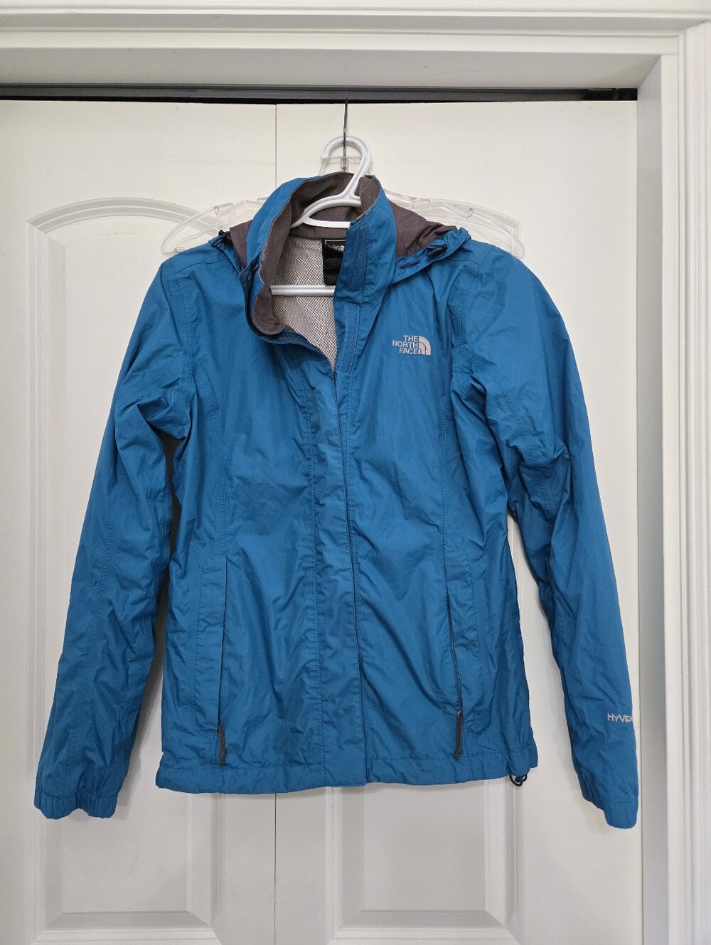The North Face Women's Teal Blue Waterproof Shell Jacket